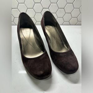 Naturalizer Suede Wedge Heel